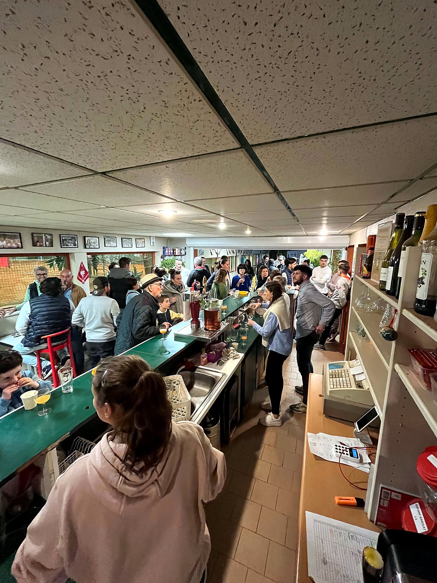 Club-house animé du Tennis Club Cholet