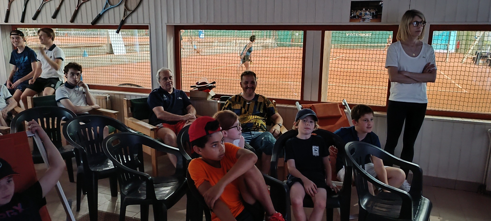 Finale de Roland-Garros au club devant l’écran géant